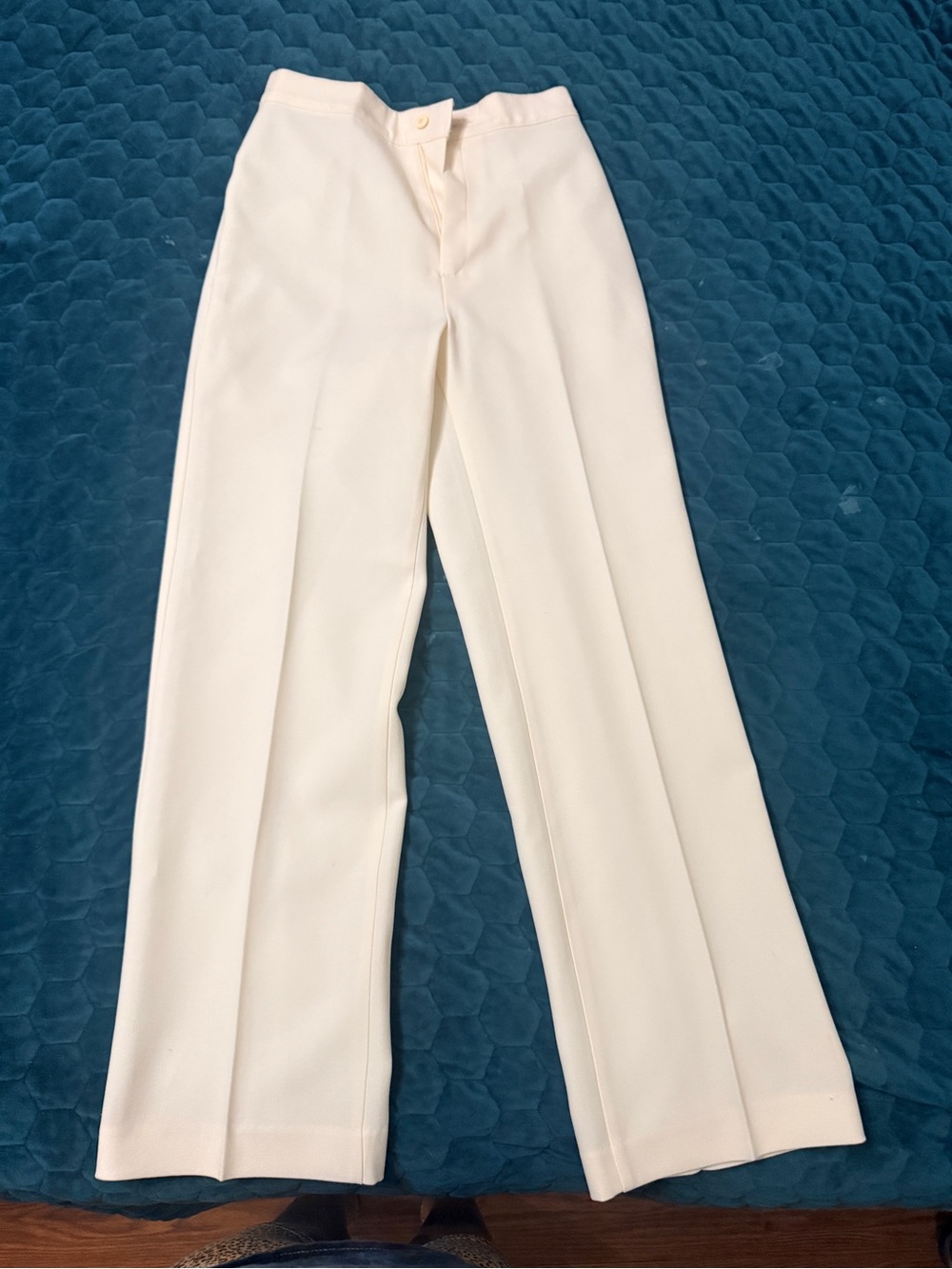 Levi's Strauss & Co Vintage Cream High-Rise Wide-Leg Trousers Women’s 70’s